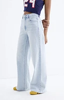 Pacsun Nora Light Indigo Wide Leg Jeans