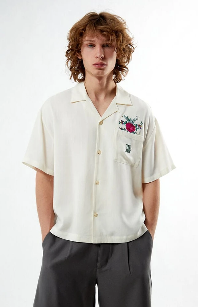 The Met x PacSun Bouquet Cropped Camp Shirt