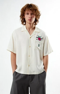 The Met x PacSun Bouquet Cropped Camp Shirt