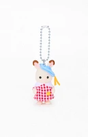 CALICO CRITTERS Chocolate Rabbit Baby Key Chain Bag Charm