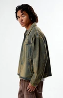 Pacsun Tint Washed Denim Gas Jacket