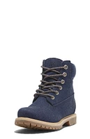 Timberland Women's Dark Blue Canvas Stone Street 6inch Lace-Up Waterproof Boots