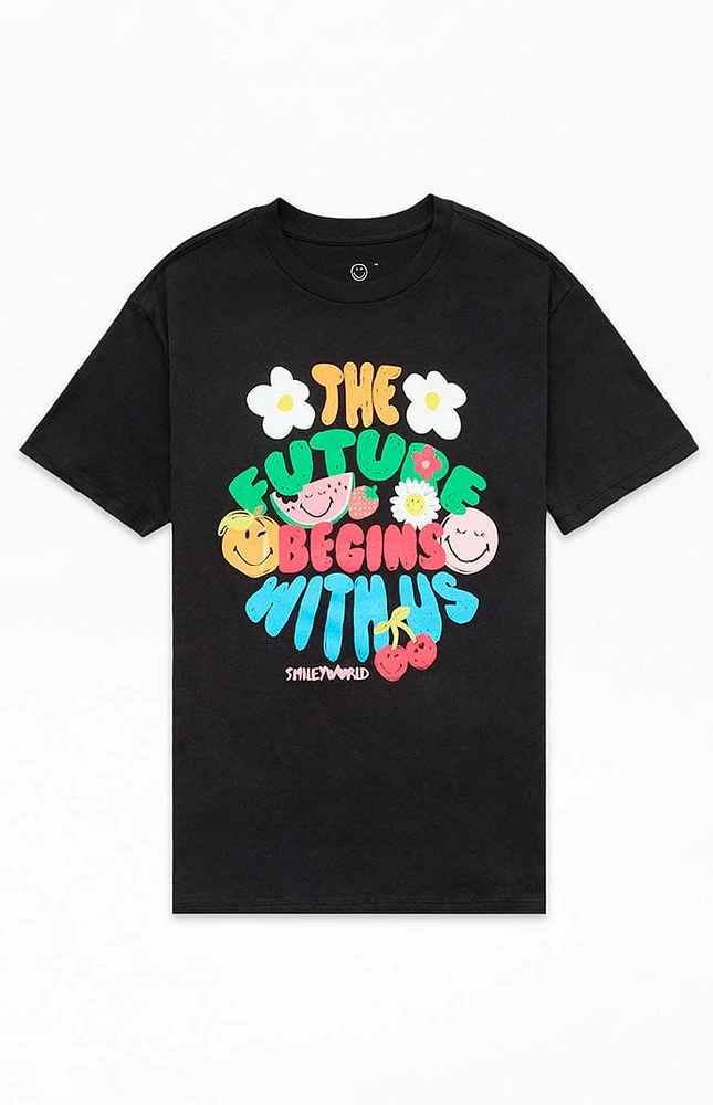 Kids Smiley Future Begins T-Shirt