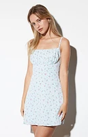 LA Hearts Floral Bustier Mini Dress