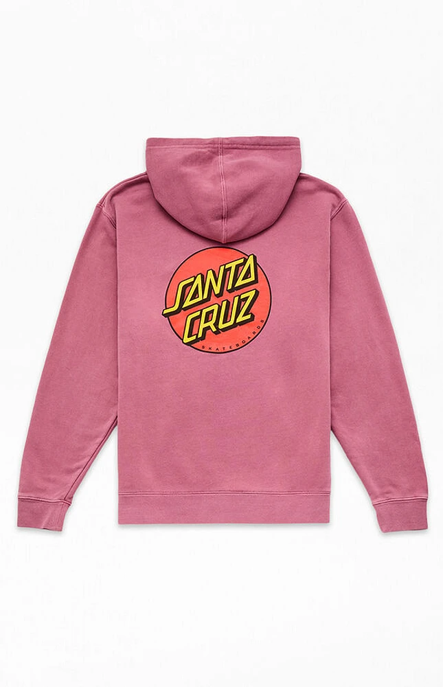 Santa Cruz Kids Maroon Classic Dot Hoodie