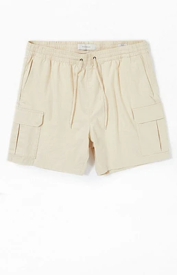 PacSun Cream Cargo Shorts