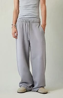 Pacsun Light Gray Fleece Extreme Baggy Sweatpants