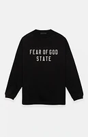 Fear of God Essentials Black Heavy Long Sleeve T-Shirt