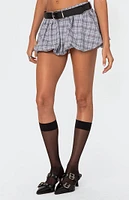 Edikted Plaid Bubble Micro Skort