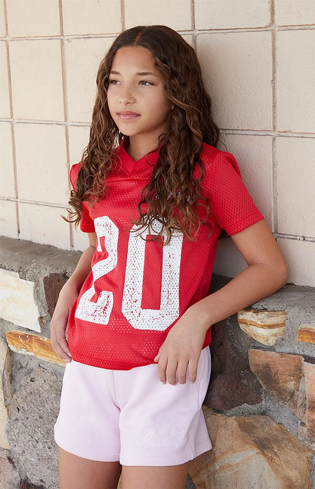 Pacsun Kids Rose Embroidered Sweat Shorts