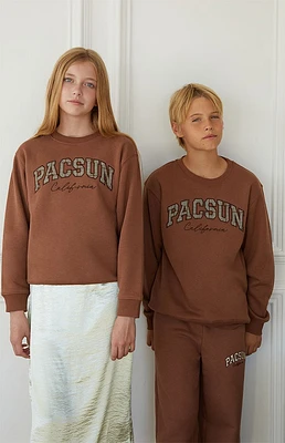 PacSun Kids Plaid Crew Neck Sweatshirt