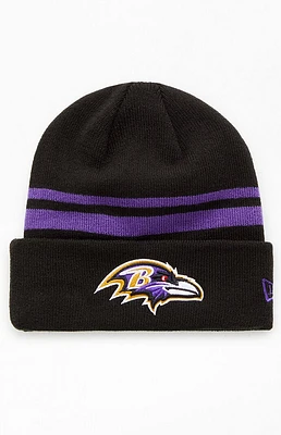 New Era Baltimore Ravens Striped Beanie