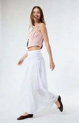 LA Hearts Cotton Tiered Maxi Skirt
