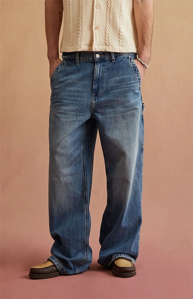 RARE DNM EDIT Dark Blue Carpenter Extreme Baggy Jeans