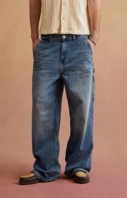 RARE DNM EDIT Dark Blue Carpenter Extreme Baggy Jeans