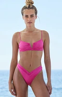 PacSun Eco Pink Ocean Shine Bralette Bikini Top