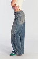 Pacsun Casey Tinted Low Rise Baggy Jeans Medium Indigo