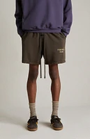 Fear of God Essentials Brown Heavy Fleece Soccer Sweat Shorts