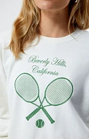 Golden Hour Beverly Hills Tennis Crew Neck Sweatshirt
