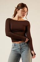 Est. PAC 1980 Aleena Thumbhole Long Sleeve Top