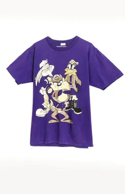 Upcycled Purple Looney Tunes T-Shirt