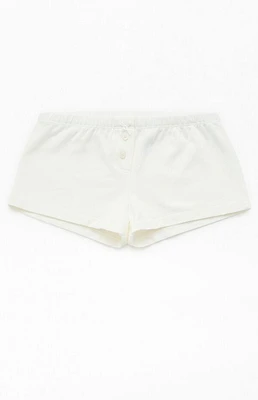 John Galt White Boxer Boyshorts