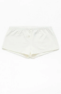 John Galt White Boxer Boyshorts