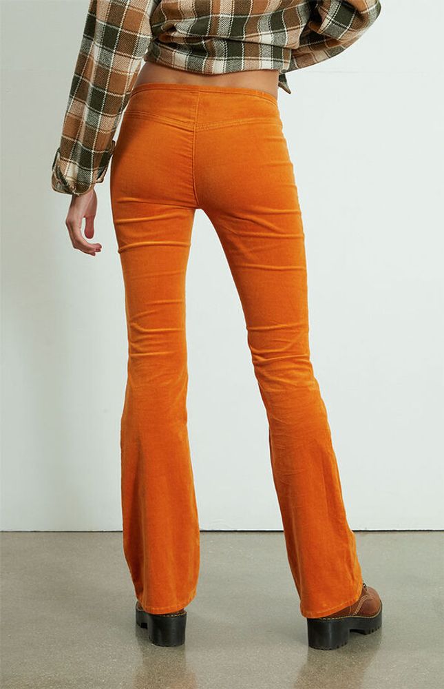 PacSun Brown Corduroy Low Rise Flare Pants