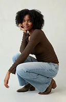Pacsun Jade Low Rise Bootcut Jeans Light Blue Wash