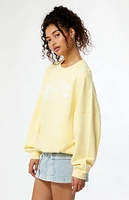 PacSun Pacific Sunwear Eyelet Crew Neck Sweatshirt