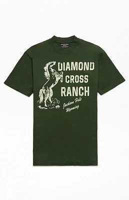 Diamond Cross Ranch Rear Up T-Shirt