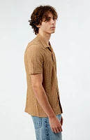 PacSun Pointelle Textured Woven Camp Shirt