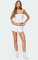 Edikted Stefi Floral Contrast Tube Top
