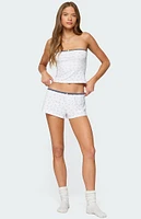 Edikted Stefi Floral Contrast Tube Top