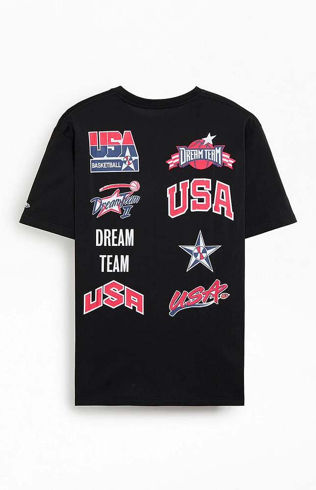 New Era USA Basketball Logos T-Shirt