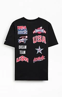 New Era USA Basketball Logos T-Shirt