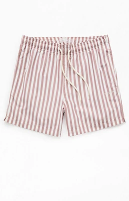 PacSun Caribou Striped 4.5" Swim Trunks