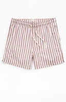 PacSun Caribou Striped 4.5" Swim Trunks