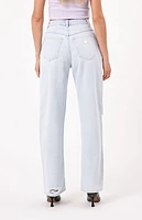 ABRAND Carrie Iris Rip High Waisted Jeans