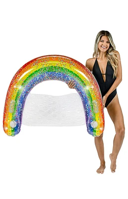 Pool Candy Large Classic Rainbow Glitter Sun Chair