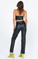 Princess Polly Macey Faux Leather Pants