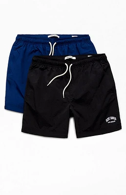 PacSun 2 Pack Solid 6.5" Swim Trunks