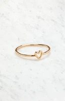 John Galt Gold Mini Heart Ring