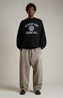 Fear of God Essentials Heather Grey University Fleece Relaxed Sweatpants