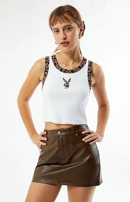 Playboy By PacSun Leopard Bunny Tank Top