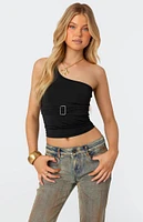 Edikted Belted One Shoulder Top