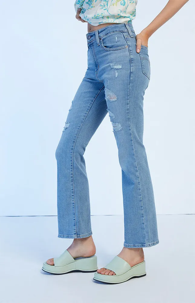 Levi's 725 Light Blue High Waisted Bootcut Jeans