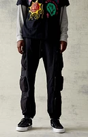 PacSun Black Multi Pocket Straight Cargo Pants