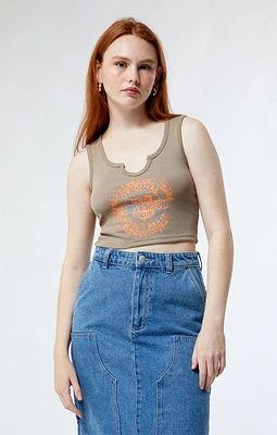 Daisy Street Motorcycle Notched Tank Top
