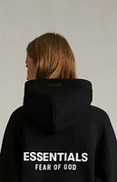 Fear of God Essentials Women's Black Fleece Cropped Hoodie